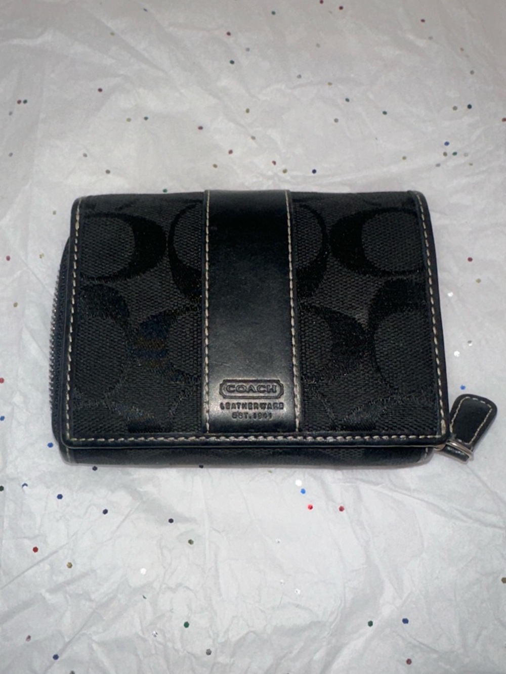 Vintage Y2K Coach 6362 Black Signature Mini Hobo Bag with Matching Wallet - Picture 6 of 9